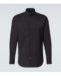 Giorgio Armani - Cotton-Blend Poplin Shirt - Lyst