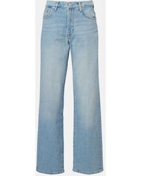 7 For All Mankind - Stovepipe Straight Mid-Rise Straight Jeans - Lyst
