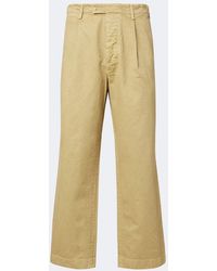 AURALEE - Pleated Cotton Chinos - Lyst