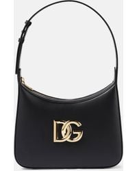 Dolce & Gabbana - Sac noir à ferrure à logo dg - Lyst