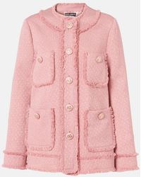 Dolce & Gabbana - Wool Blazer With Front Pockets - Lyst