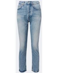 Agolde - Riley Cropped Straight Jeans - Lyst