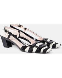 Roger Vivier - Belle Vivier 45 Calf Hair Slingback Pumps - Lyst