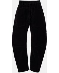 Nili Lotan - Shon Cotton-Blend Barrel-Leg Pants - Lyst