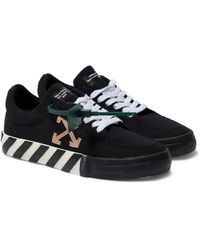 Off-White c/o Virgil Abloh Low Vulcanized Canvas Trainers - Black