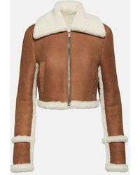 Magda Butrym - Shearling-lined Suede Jacket - Lyst