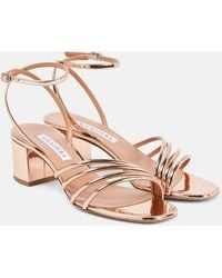 Aquazzura - Latour 50 Faux Leather Sandals - Lyst