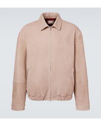 Brunello Cucinelli - Suede Blouson Jacket - Lyst