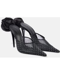 Magda Butrym - 110Mm Flower-Detail Pointed Mules - Lyst