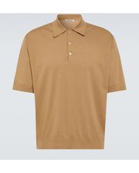 AURALEE - Cotton Polo Shirt - Lyst