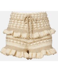 Zimmermann - Wanderlust Crochet Tiered Shorts - Lyst