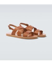 Ancient Greek Sandals - Miltos Leather Slingback Sandals - Lyst