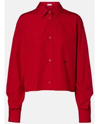 Loewe - Cropped-Hemd Aus Baumwolle - Lyst