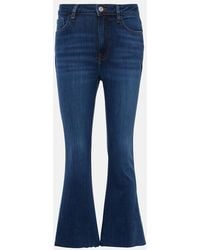 FRAME - Le Crop Mini Boot Mid-Rise Bootcut Jeans - Lyst