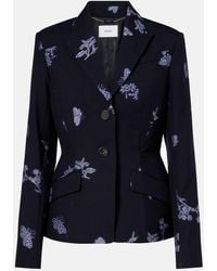 Erdem - Wool And Cotton Jacquard Blazer - Lyst