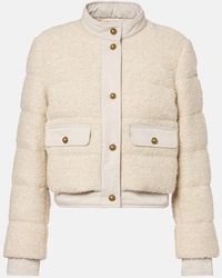 Moncler - Blandy Tweed Down Jacket - Lyst