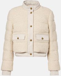 Moncler - Veste Doudoune Blandy En Tweed - Lyst