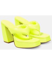 Gia Borghini - Gia 17 Leather Platform Thong Sandals - Lyst