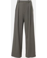 Wardrobe NYC - High-Rise Wool Wide-Leg Pants - Lyst