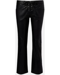 Isabel Marant - Gerade Hose Vanel Aus Leder - Lyst