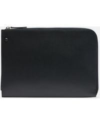 The Row - Portfolio Leather Pouch - Lyst