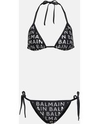 Balmain - Logo Bikini - Lyst