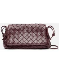 Bottega Veneta - Notturno Intrecciato Leather Crossbody Bag - Lyst