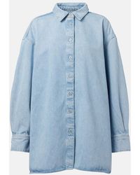 7 For All Mankind - Nina Oversized Denim Shirt - Lyst