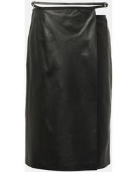 Givenchy - Voyou Leather Wrap Skirt - Lyst