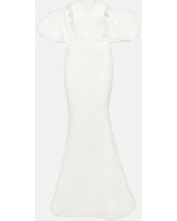 Rebecca Vallance - Bridal Genevieve Off-shoulder Crepe Gown - Lyst