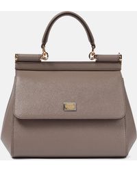 Dolce & Gabbana - Sicily Small Leather Shoulder Bag - Lyst