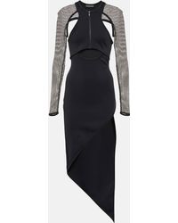 David Koma - Embellished Cutout Midi Dress - Lyst