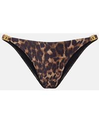 Nili Lotan - Leopard-Print Bikini Bottoms - Lyst