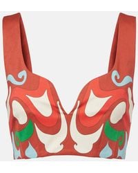 La DoubleJ - Bustier-Top Baia Aus Einem Baumwollgemisch - Lyst