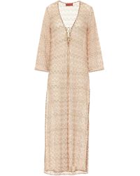 Missoni Gemusterter Kaftan aus Strick - Natur