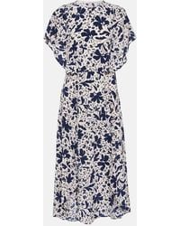 Stella McCartney - Floral Silk Midi Dress - Lyst