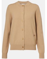 Burberry - Cashmere-Blend Cardigan - Lyst