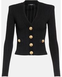 Balmain - Exquisite Button Knit Cardigan For By - Lyst