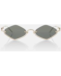 Gucci - Geometric-Frame Sunglasses - Lyst