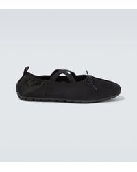 Simone Rocha - Grip Satin Ballet Flats - Lyst