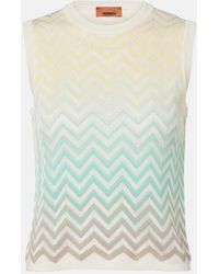 Missoni - Zigzag Cotton-Blend Top - Lyst