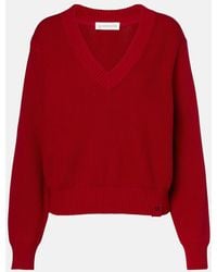 Victoria Beckham - Jersey En Mezcla De Algodon Y Seda - Lyst