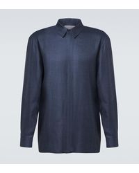 Gabriela Hearst - Nicolas Wool, Silk, And Linen Shirt - Lyst