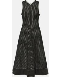 Proenza Schouler - White Label Juno Broderie Anglaise Midi Dress - Lyst