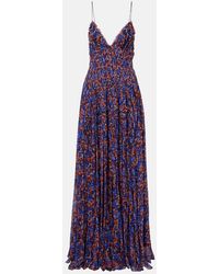 Ulla Johnson - Atrani Floral Silk Chiffon Maxi Dress - Lyst
