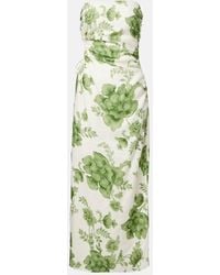 SIR. - Robe Midi Gardella En Lin A Fleurs - Lyst