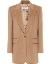 Max Mara Eva Camel Hair Blazer - Brown