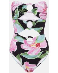 Alexandra Miro - Anya Cutout Floral Swimsuit - Lyst