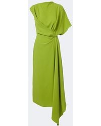 ROKSANDA - Elva Asymmetric Crepe Midi Dress - Lyst