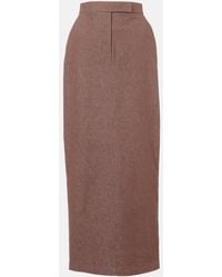 Max Mara - Pianosa Cotton Maxi Skirt - Lyst